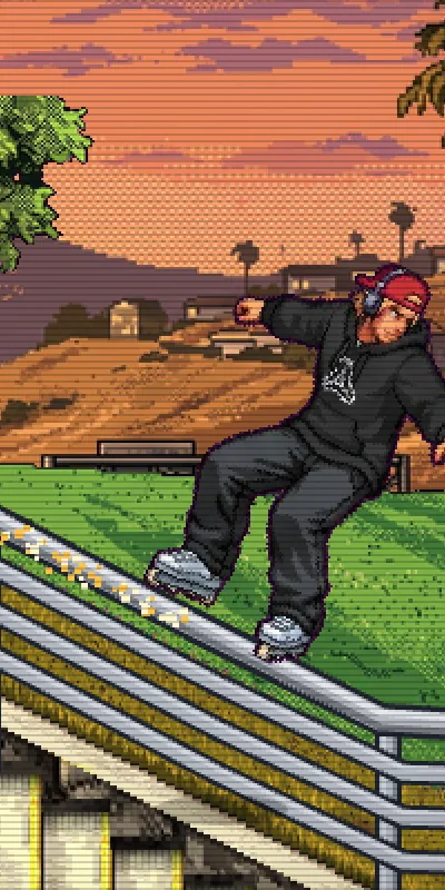 The rider in the ENIGMA MADE hoodie